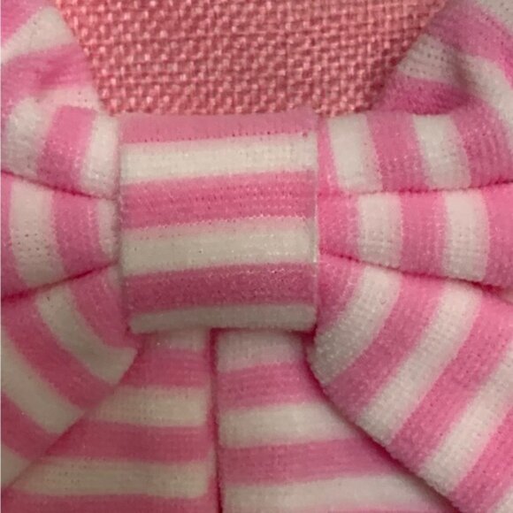 Baby First Christmas Stocking Embroidered 2022  Baby Girl Pink White 17 Inches - Picture 7 of 16